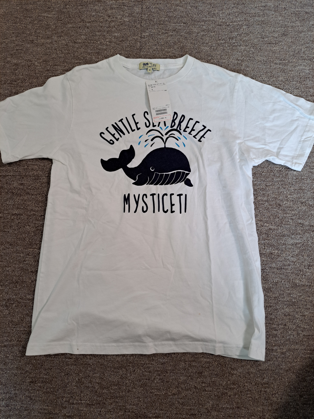 新品BEAMS クジラ プリント Tシャツ Mサイズ
