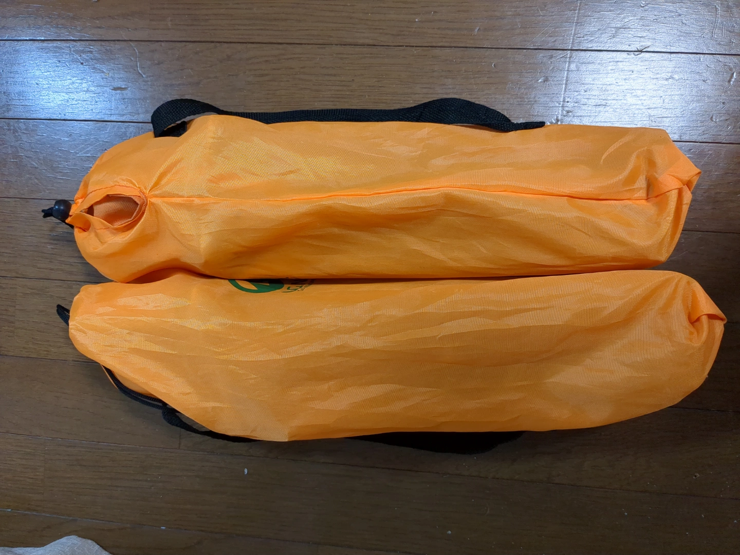 子供用アウトドアチェア 2脚セット オレンジ の写真2枚目