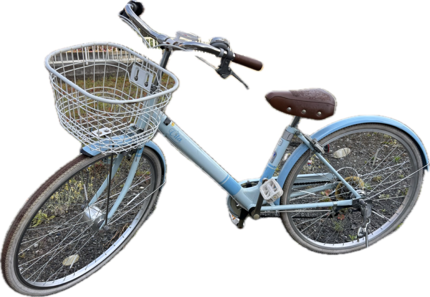 自転車 ギア付き26インチ 水色 定価4万にて購入