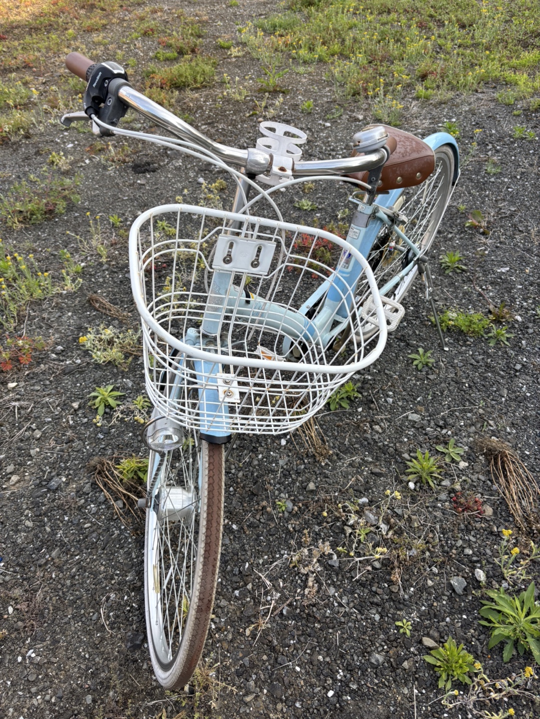 自転車 ギア付き26インチ 水色 定価4万にて購入の写真8枚目