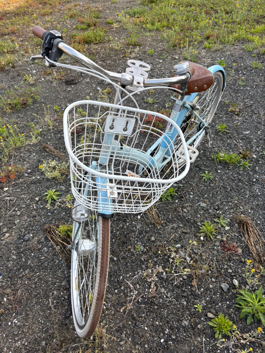 自転車 ギア付き26インチ 水色 定価4万にて購入の写真8枚目