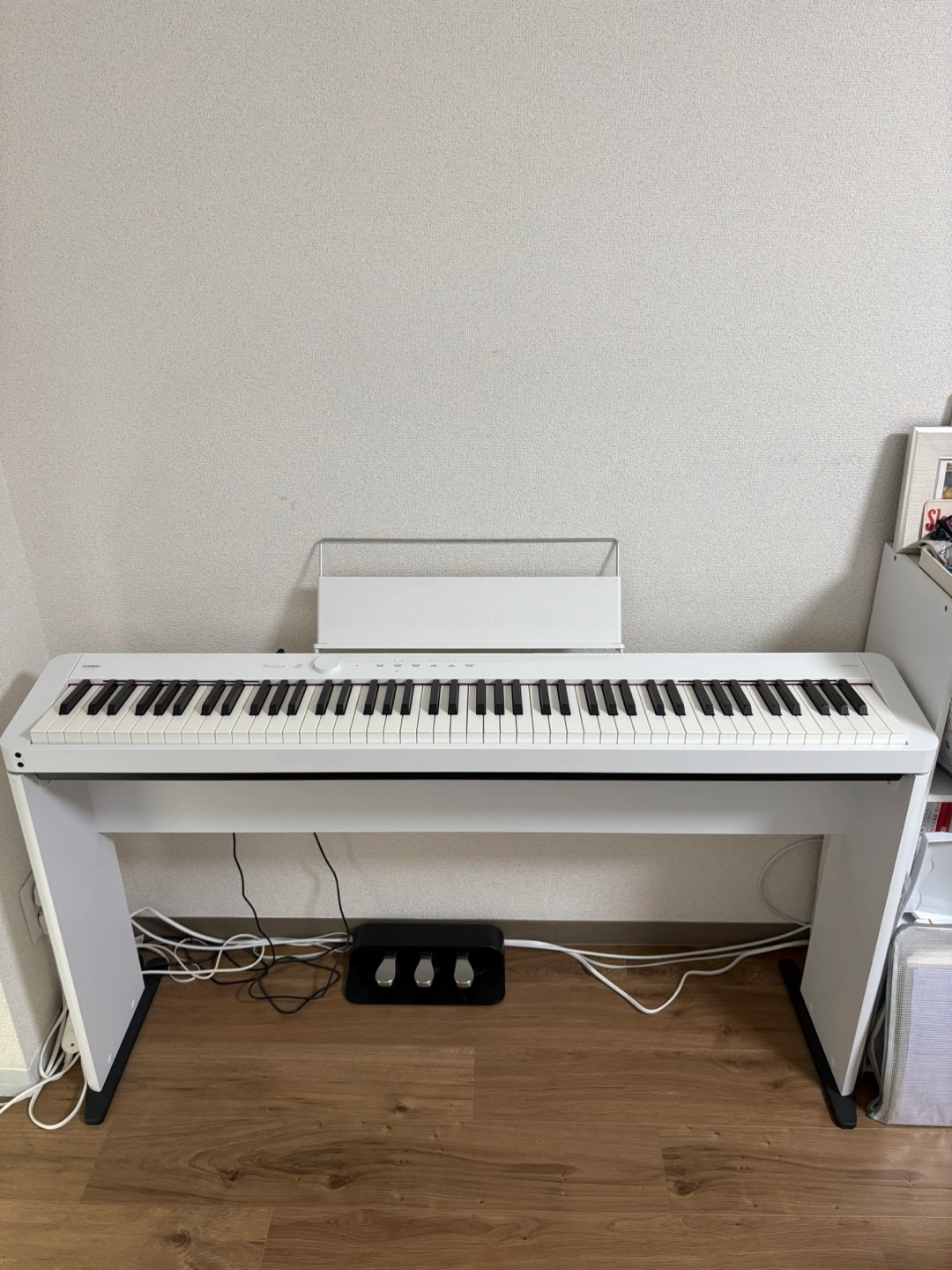 CASIO Privia PX-S1100WE 専用スタンド ・ペダル付き