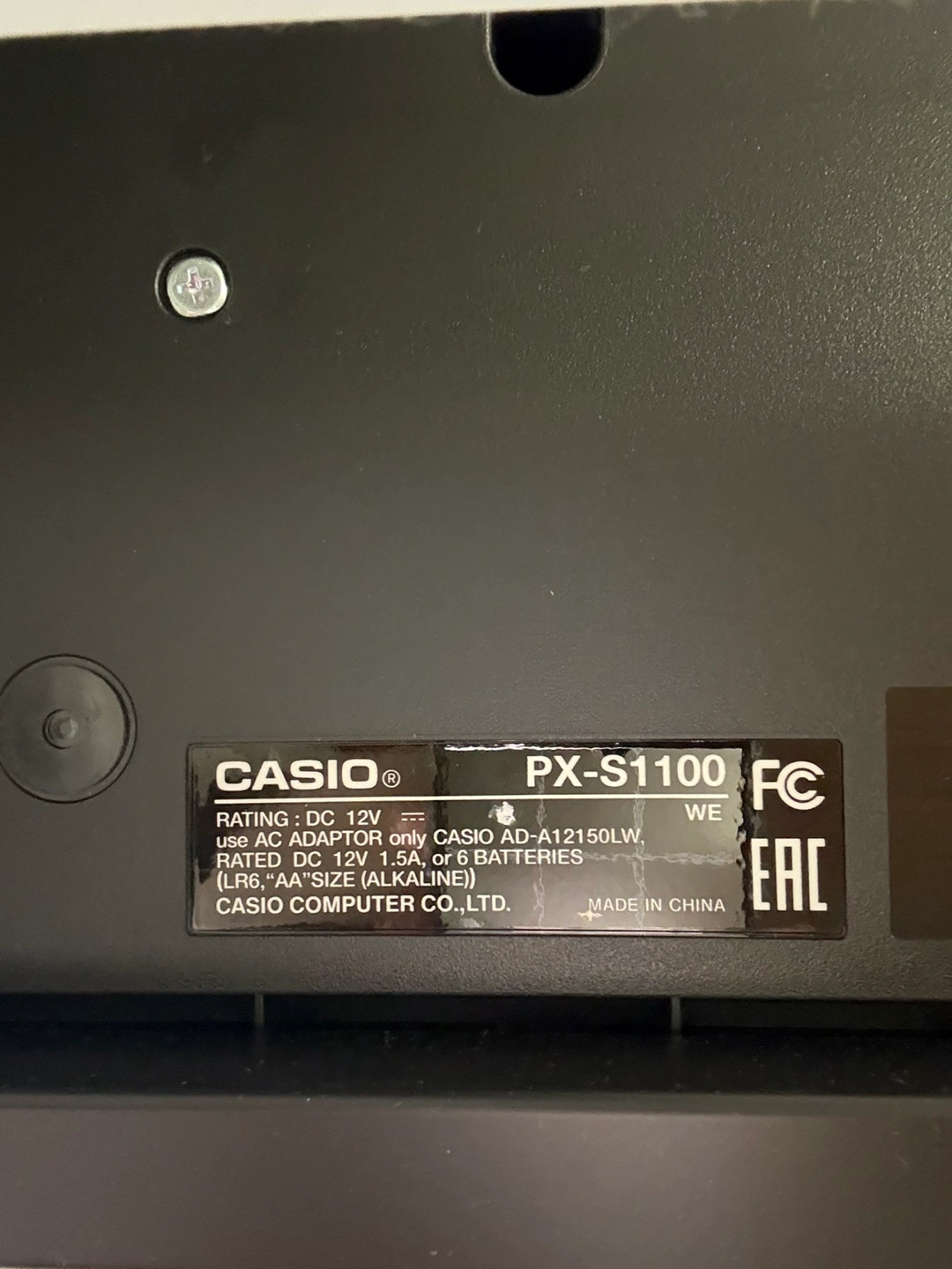 CASIO Privia PX-S1100WE 専用スタンド ・ペダル付きの写真4枚目