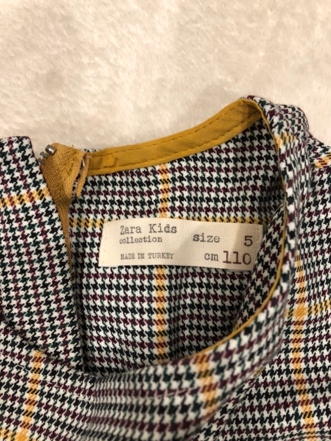 ZARA Kids ワンピース チェック柄 110cmとパンツ2点の写真3枚目