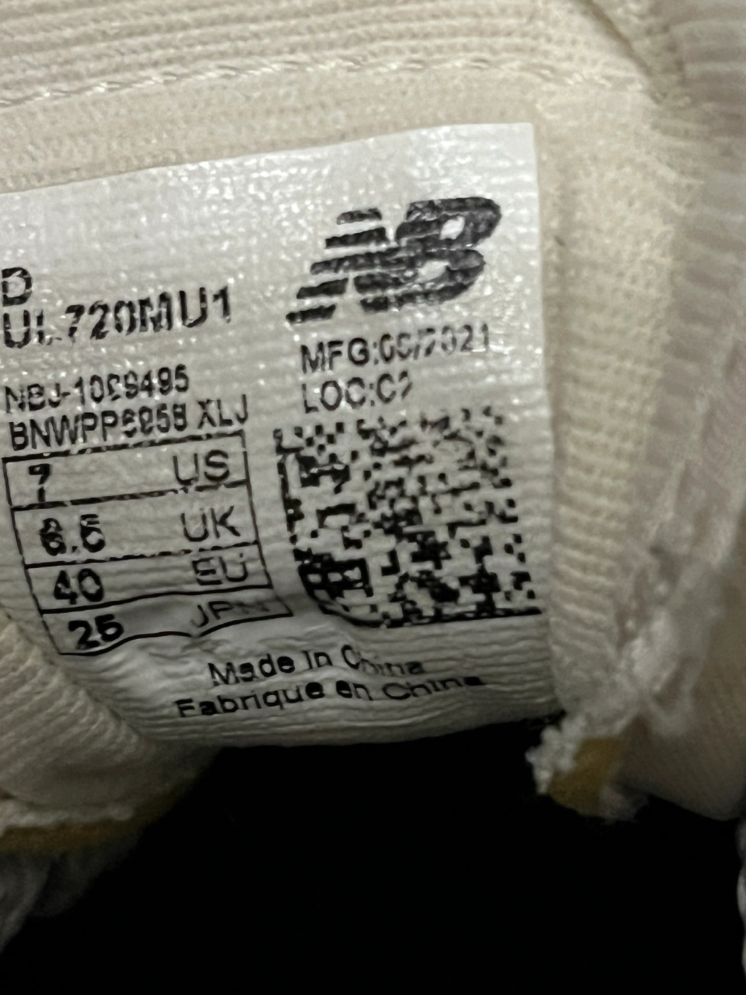 NEW BALNCE UL720美品の写真6枚目