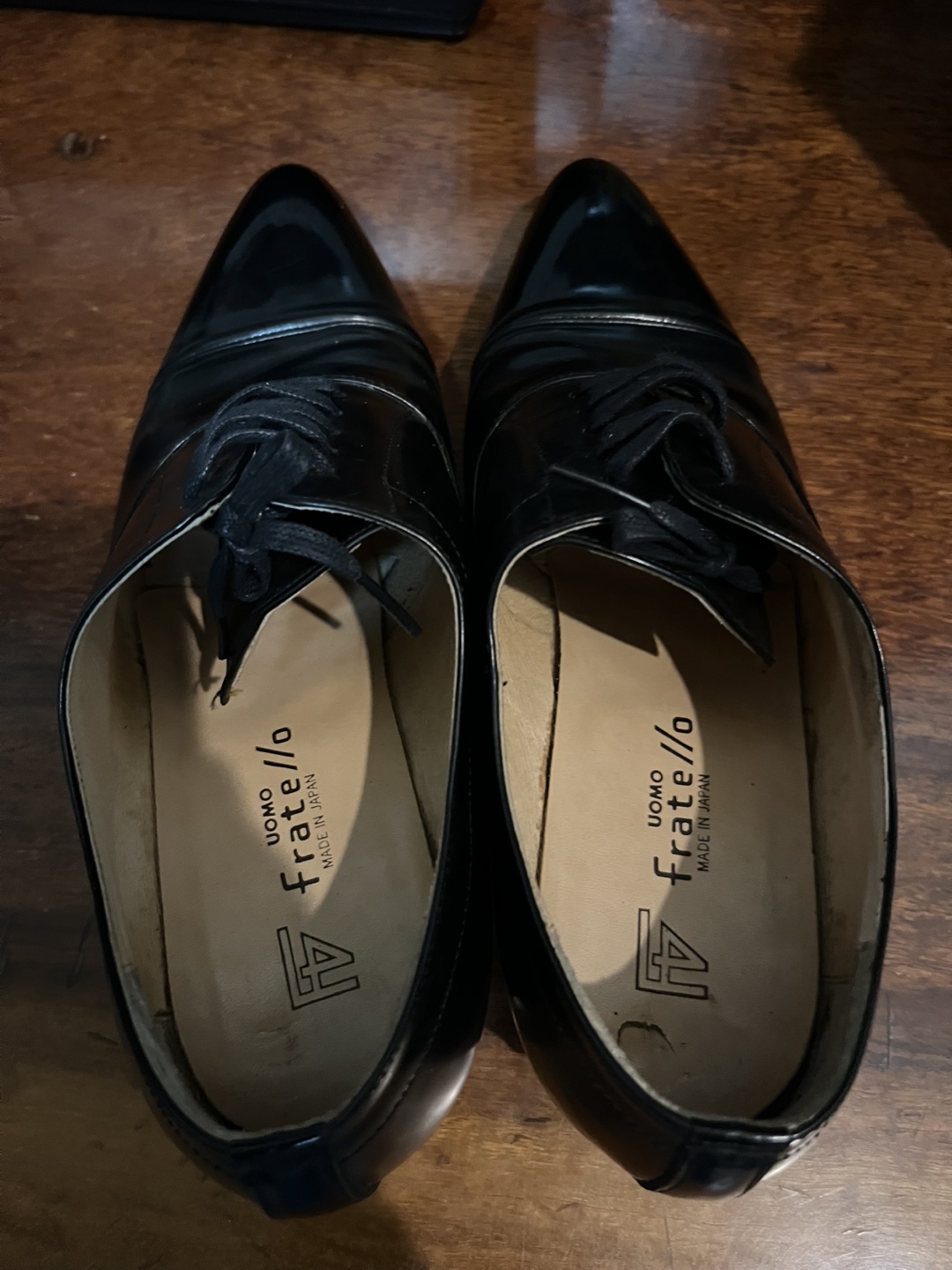 UOMO forte革靴 ブラック 25cm美品！の写真4枚目
