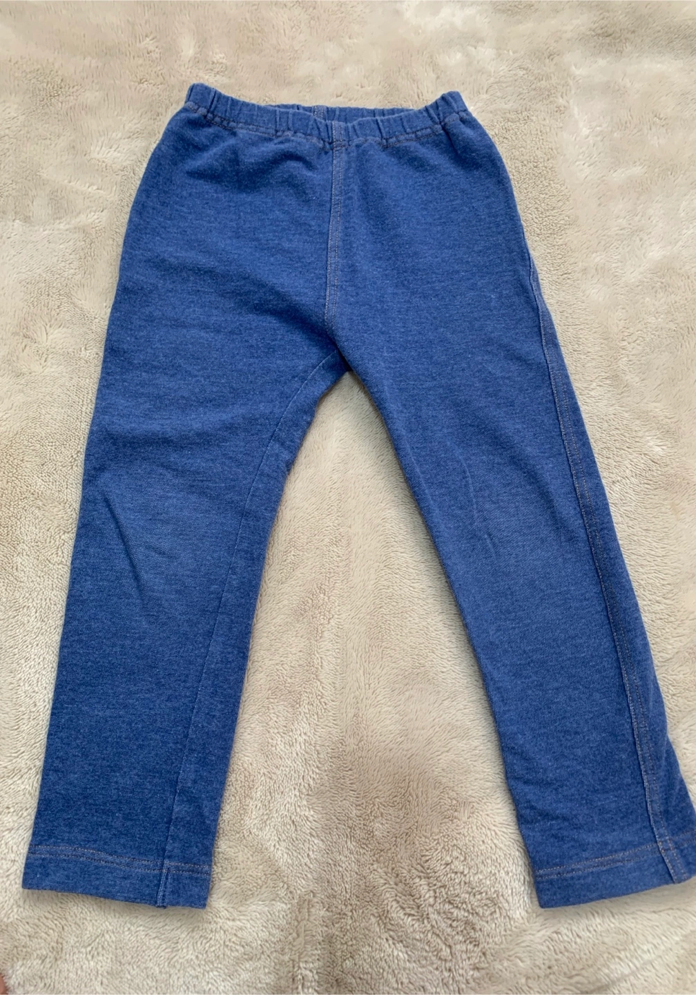 ユニクロ H&M レギンス パンツ 2点セット 90 100 ブルー ピンクの写真3枚目