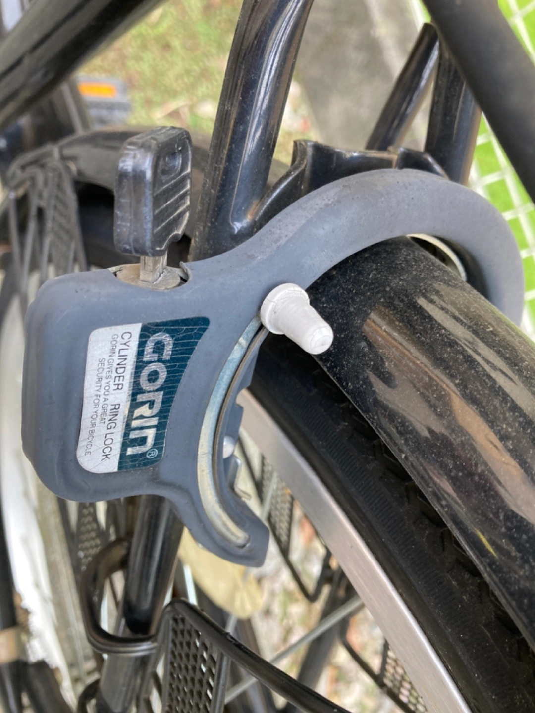 自転車 26インチ 黒色 前後カゴ付きの写真7枚目