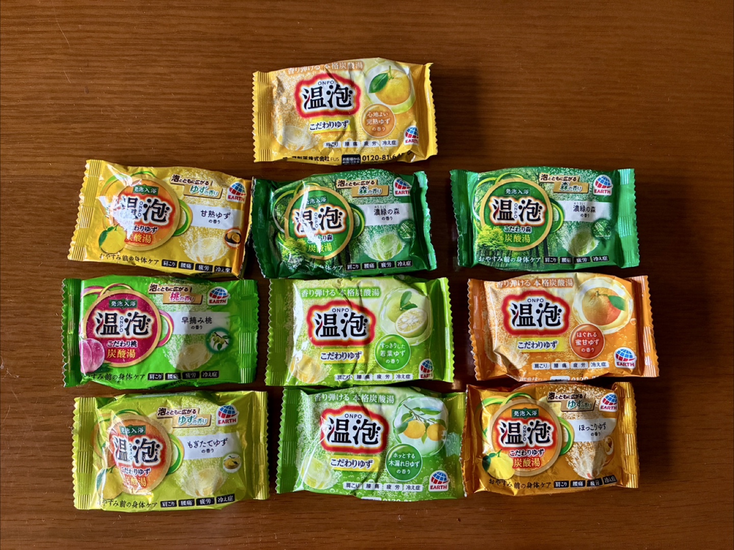 ONPO(温泡) 入浴剤① 炭酸湯 10個セット
