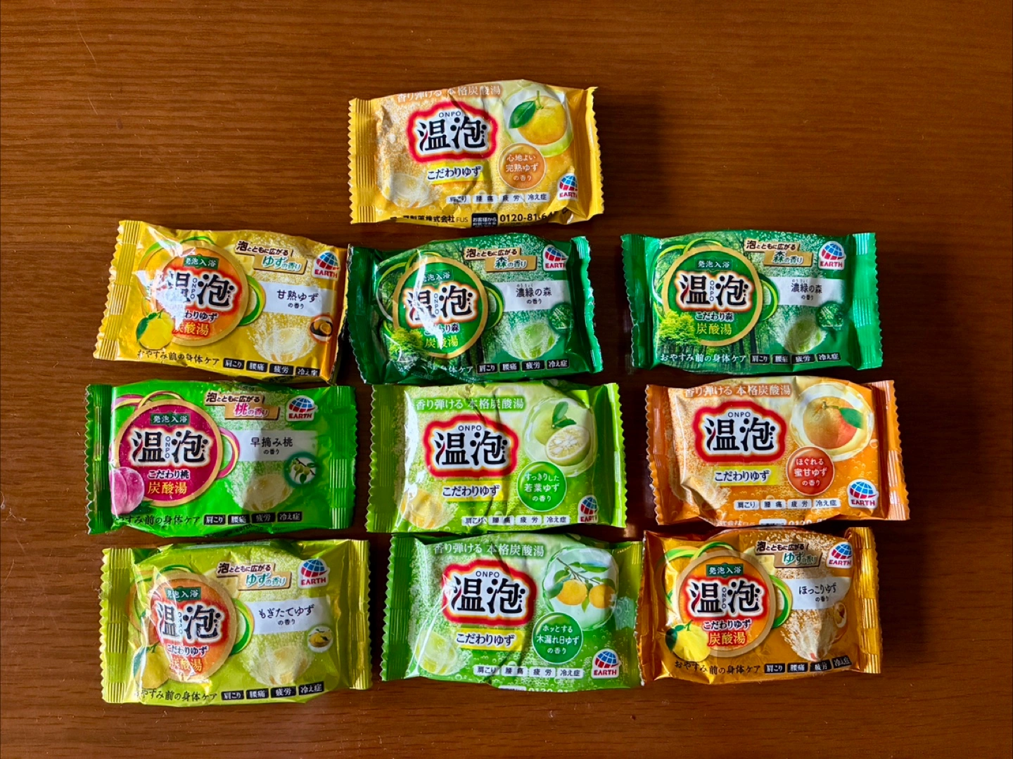 ONPO(温泡) 入浴剤① 炭酸湯 10個セット