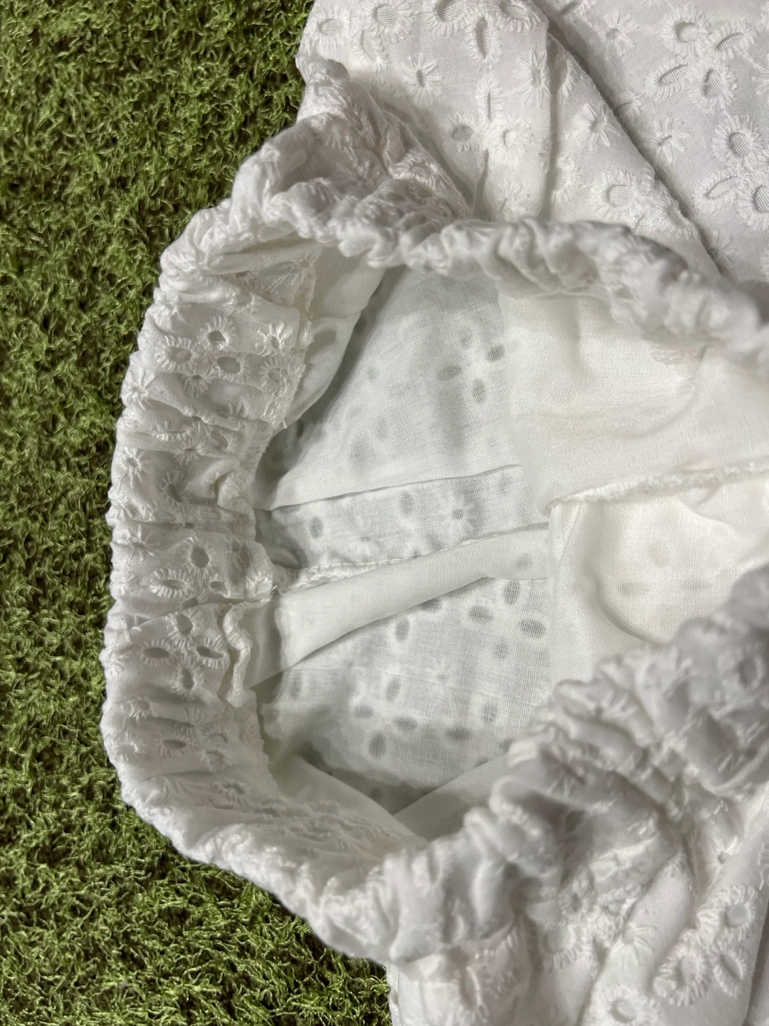 レース ショートパンツ 白の写真2枚目