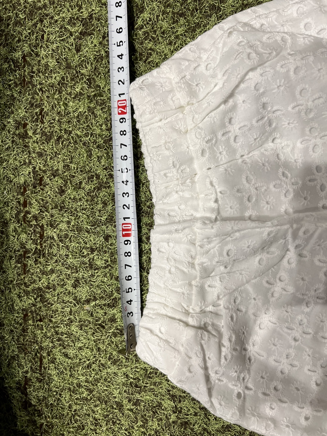 レース ショートパンツ 白の写真4枚目