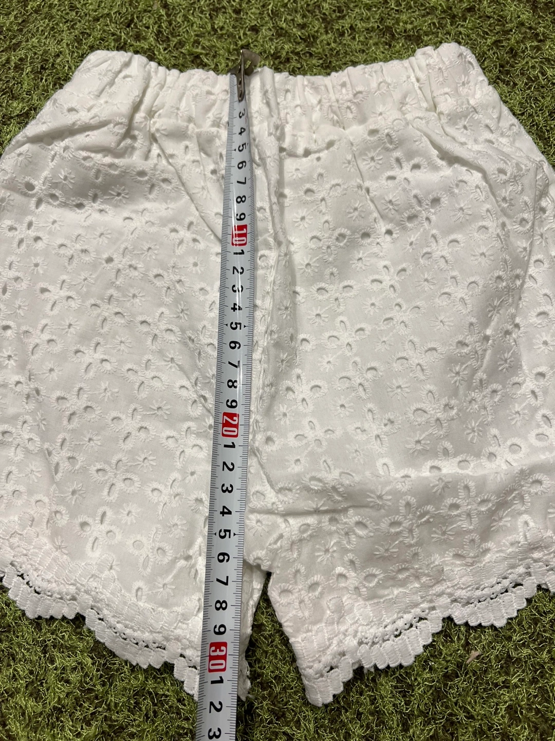レース ショートパンツ 白の写真5枚目
