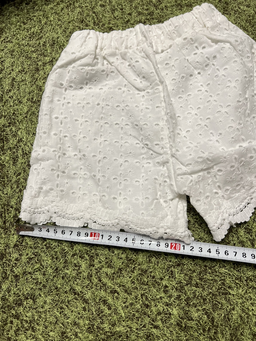 レース ショートパンツ 白の写真6枚目