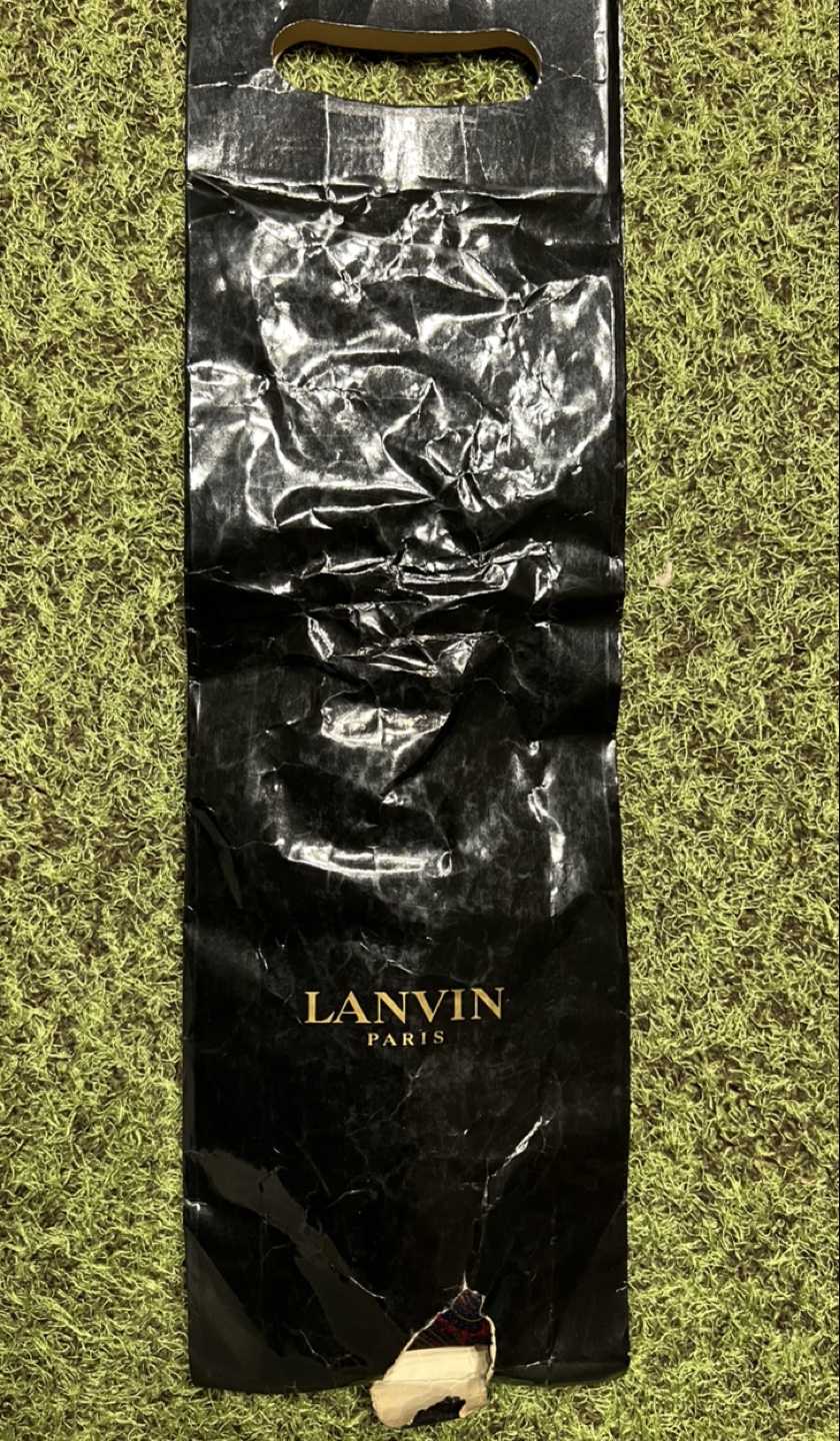61 未使用　LANVIN ネクタイ ペイズリー柄の写真4枚目