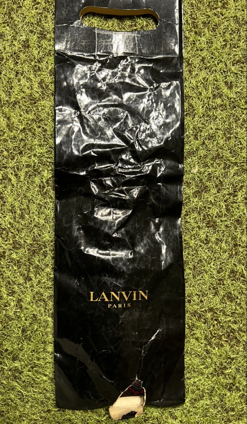 61 未使用 LANVIN ネクタイ ペイズリー柄の写真4枚目