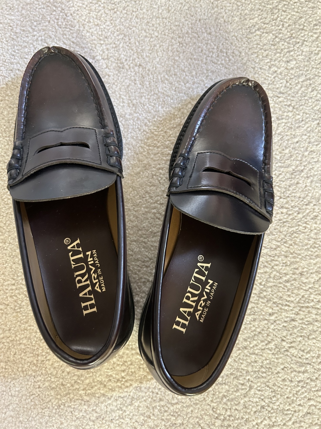 焦茶色ハルタ ARVIN ローファー 25 1/2の写真2枚目