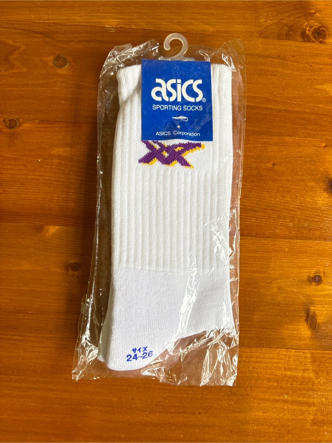 アシックス スポーツソックス 白 24-26cm