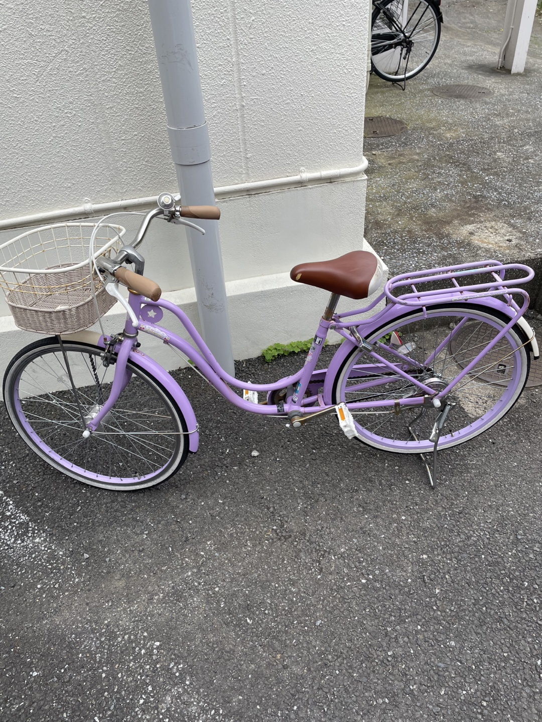 自転車 ラベンダー色２４インチの写真2枚目