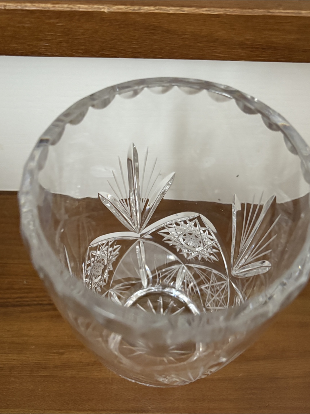 チェコスロバキア ボヘミアンガラス フラワーベース - キャロット