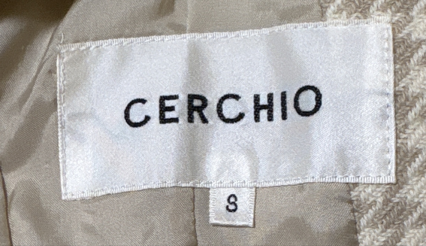CERCHIO スカート、ジャケット セットアップ Sサイズ 千鳥格子の写真4枚目