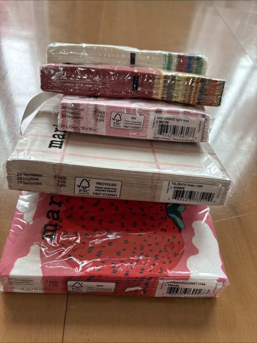 マリメッコ他　紙ナプキン まとめ売りの写真2枚目