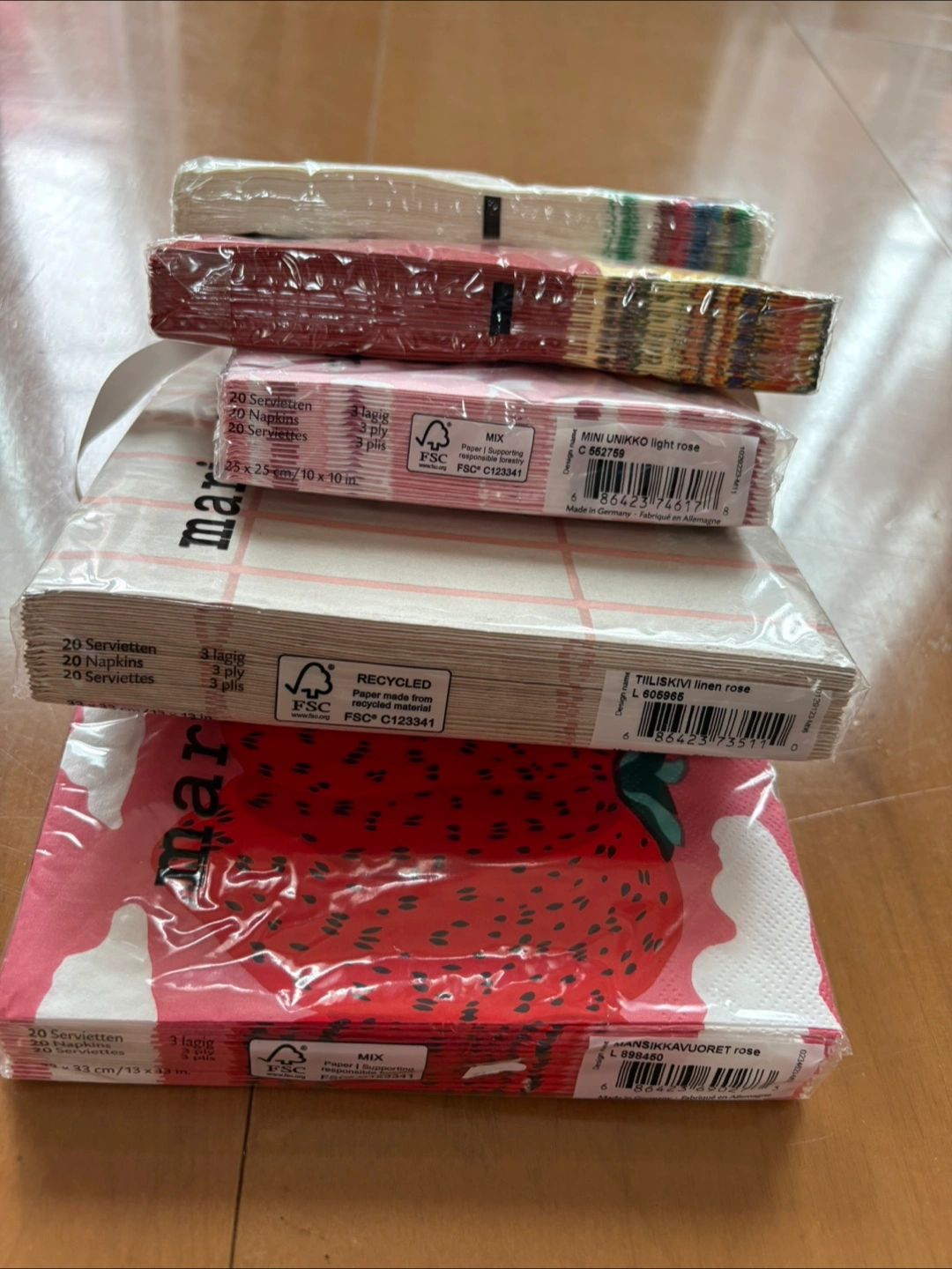 マリメッコ他 紙ナプキン まとめ売りの写真2枚目