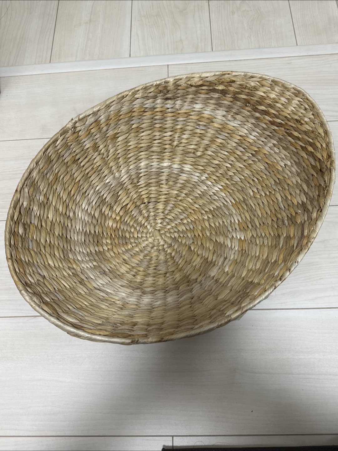 楕円形　編みかご　バスケット