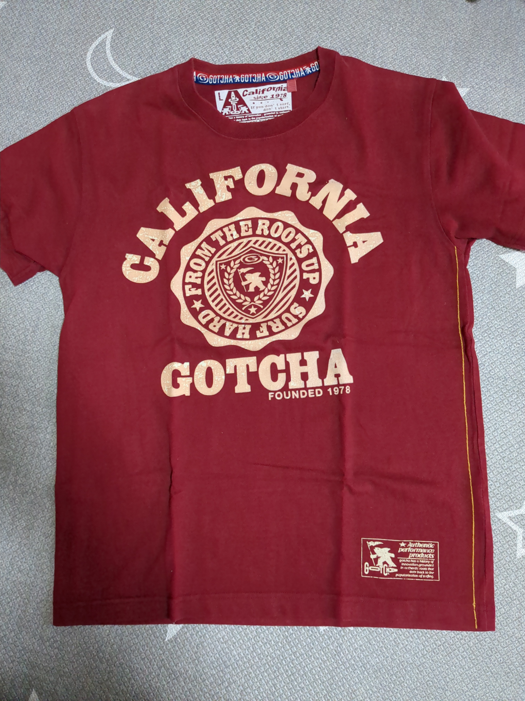 GOTCHA Tシャツ 赤色