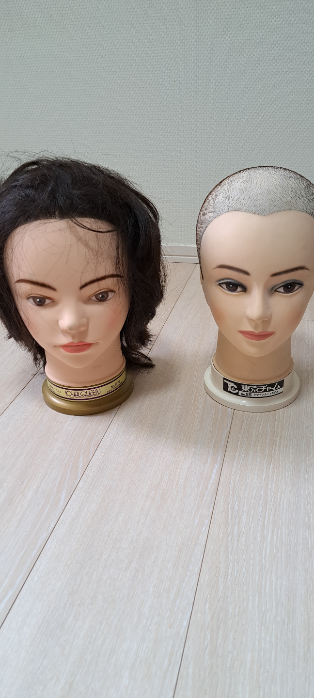 カット練習用ウィッグ、ヘアピン、コームなどの写真2枚目
