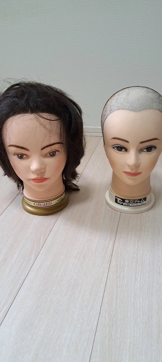 カット練習用ウィッグ、ヘアピン、コームなどの写真2枚目