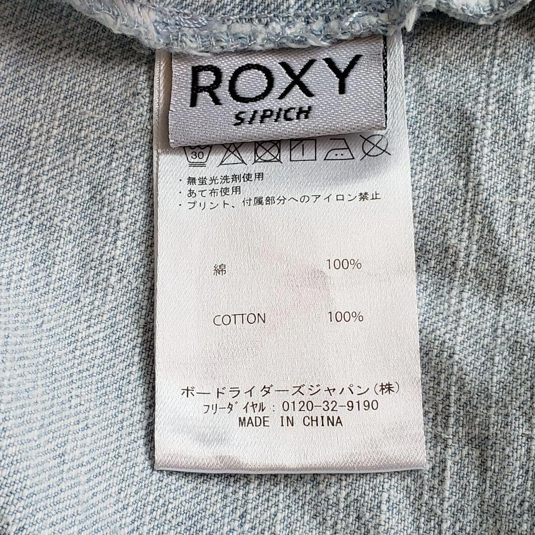 ROXY デニム ブルゾン Gジャン ジャケット ブルー Mサイズ デニム ジャケットの写真9枚目