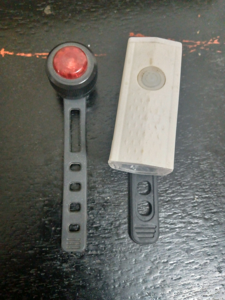 自転車用ライト 赤色 白色 セット