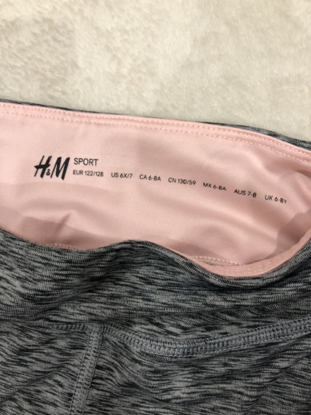 H&M 上下セット ピンク、グレー 122/128-130サイズの写真2枚目