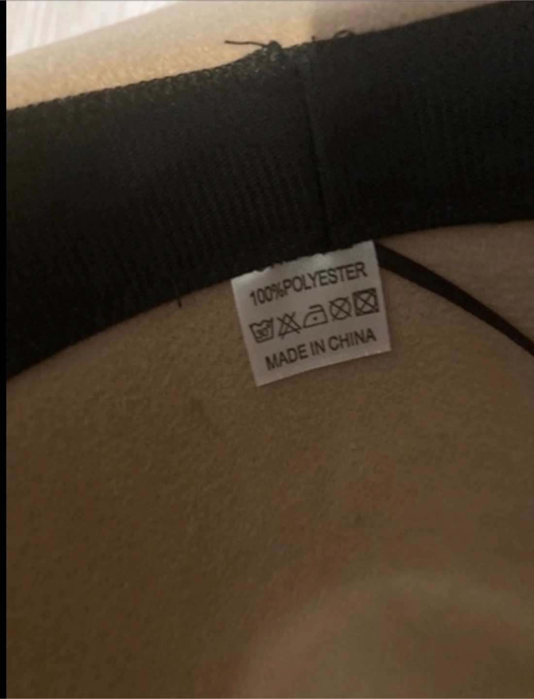 ベージュ色 ハット つば広ハット oneサイズ 男女兼用の写真3枚目
