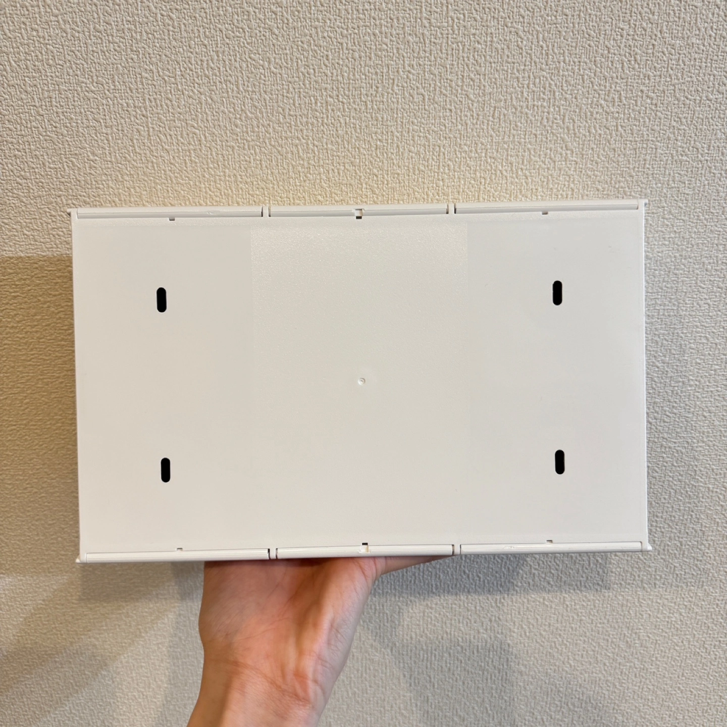 ideaco WALL PT ティッシュ/キッチンペーパー ケース 白の写真3枚目