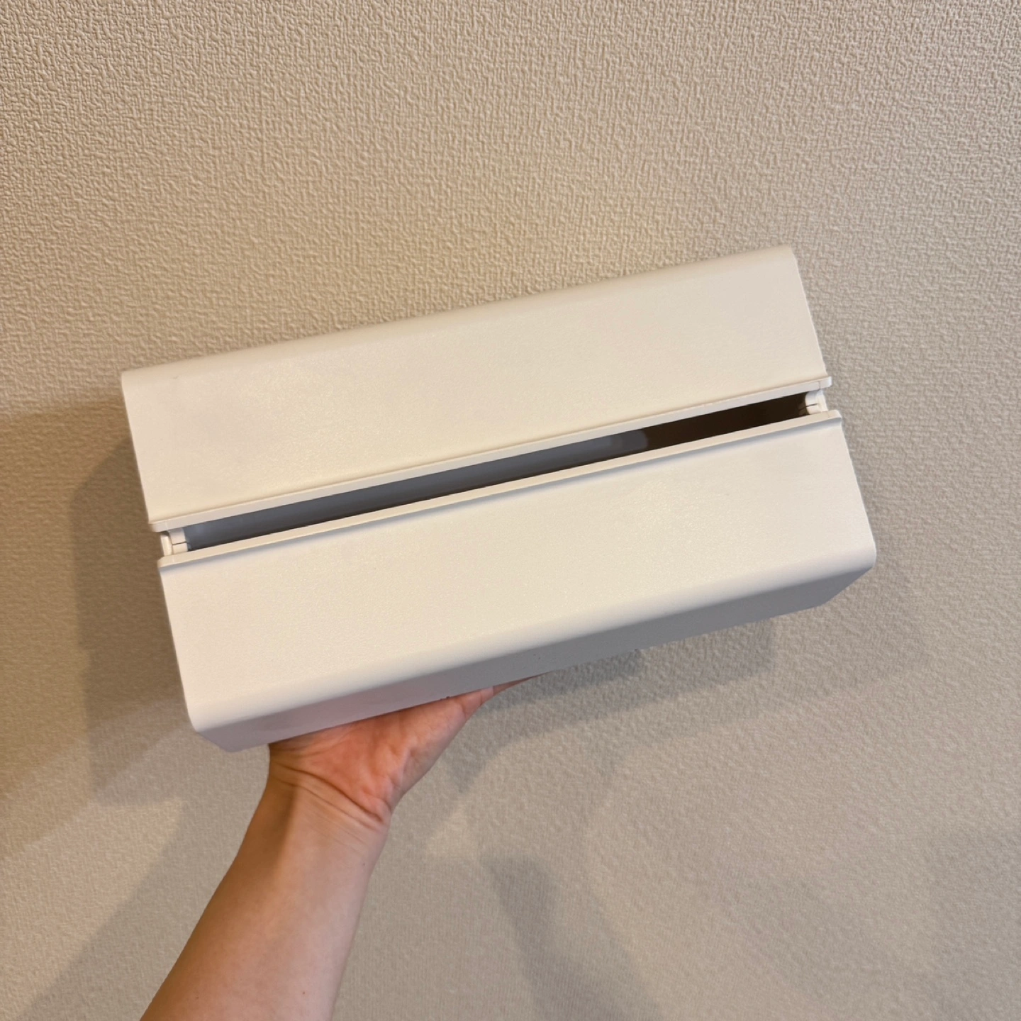 ideaco WALL PT ティッシュ/キッチンペーパー ケース 白