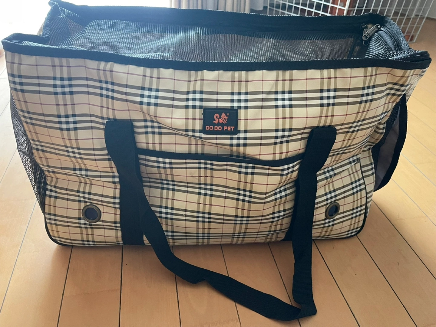 ペットキャリー バッグ チェック柄