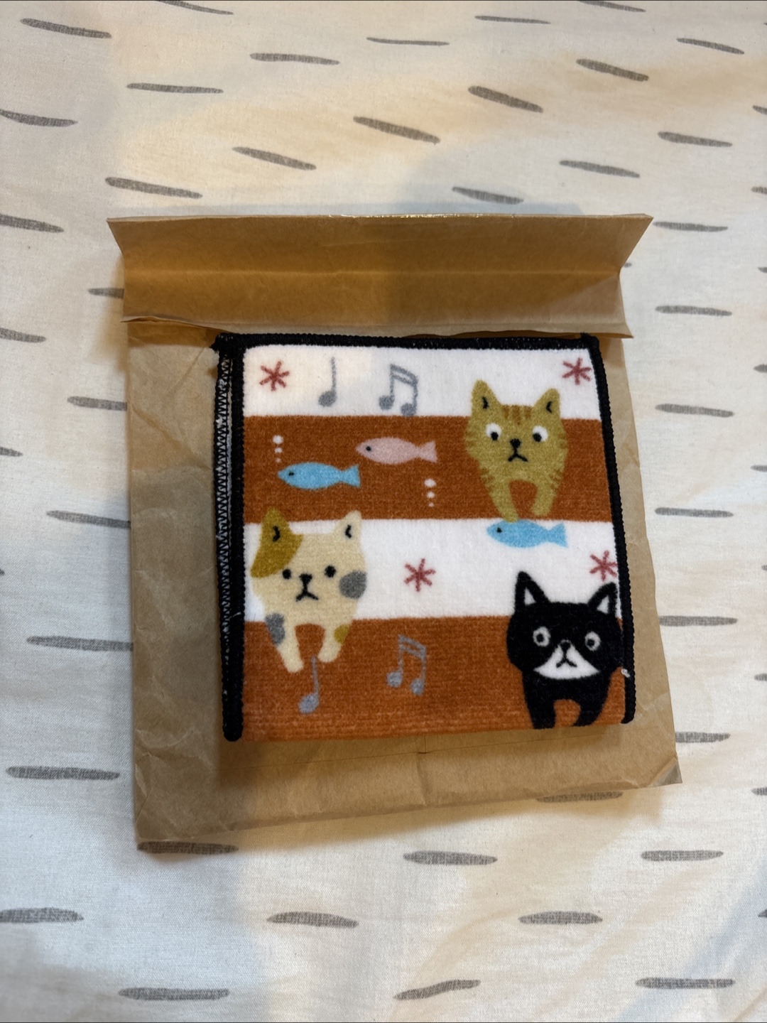 猫柄 ハンドタオル