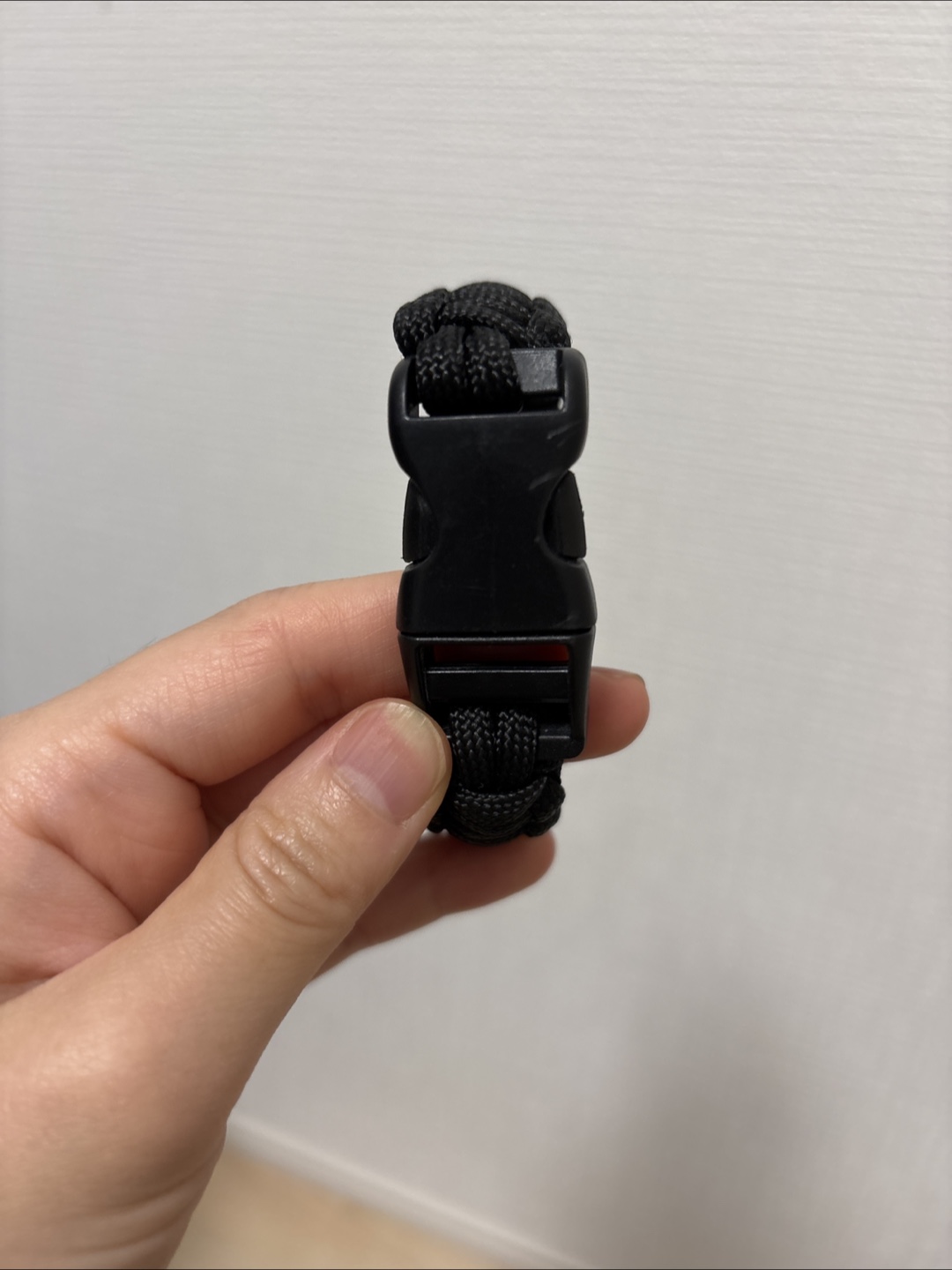 パラコード ブレスレット 黒の写真2枚目