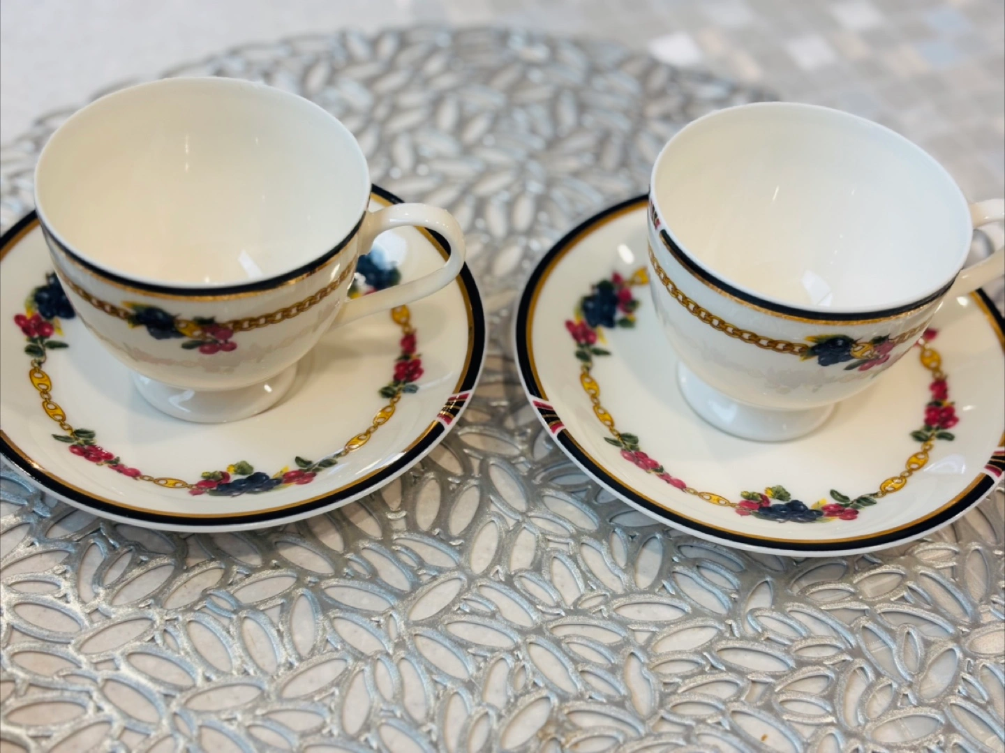 カップ&ソーサー 2客セットPIAO RCHID COLLECTION ①