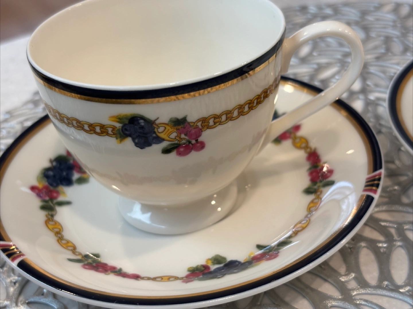 カップ&ソーサー 2客セットPIAO RCHID COLLECTION ①の写真3枚目