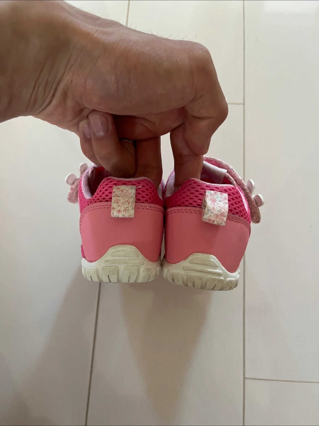 ミキハウス ベビーシューズ ピンク 16.0cmの写真3枚目