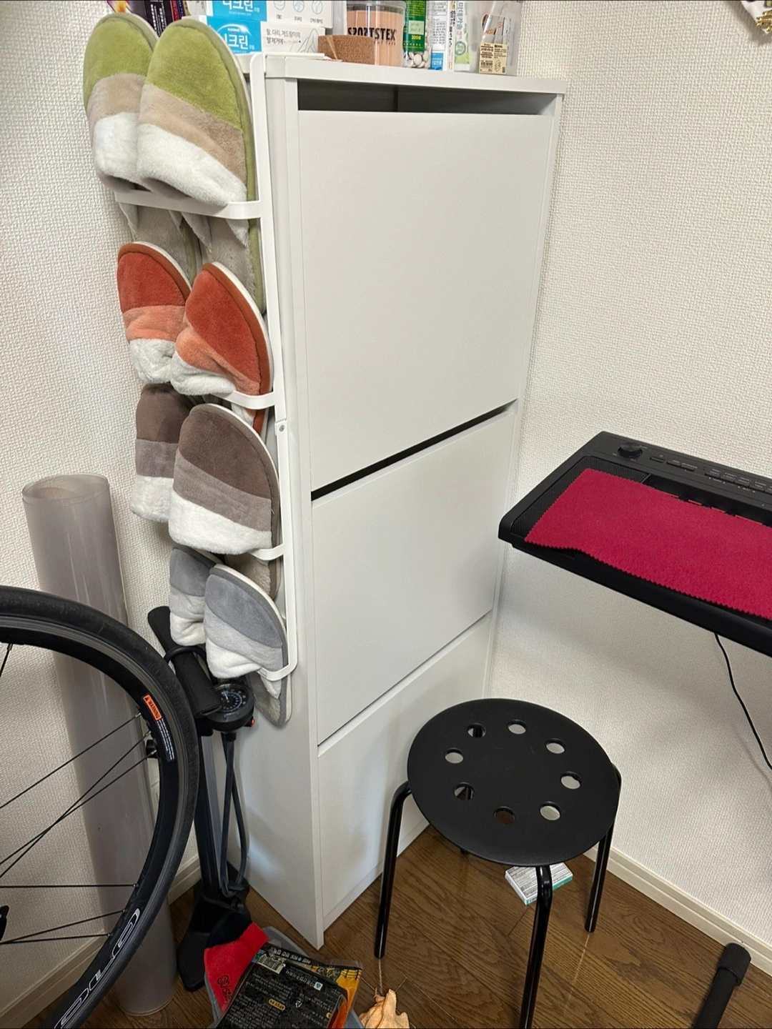 IKEA BISSA ビッサ3段下駄箱