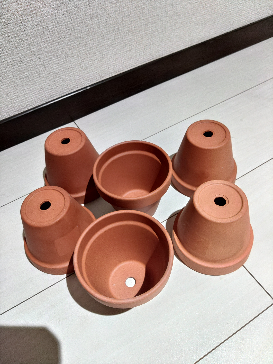 植木鉢 7個セット 素焼き