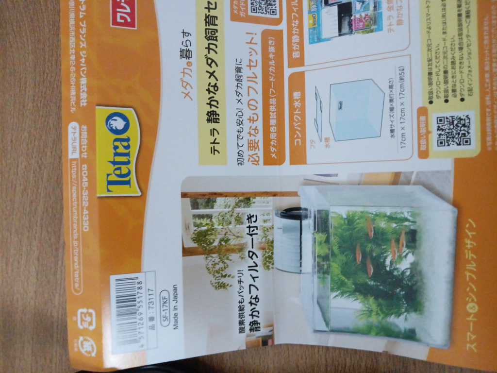 テトラ 静かなメダカ飼育セット 水槽の写真3枚目