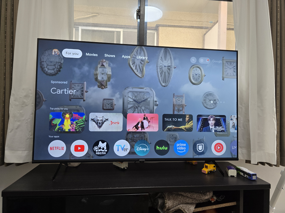 ORION 50インチ テレビ OSR50G10 2024年製