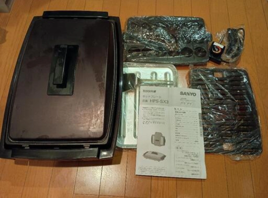 1台3役 電気ホットプレート 多機能マーブルコート仕様【未使用品】の写真2枚目