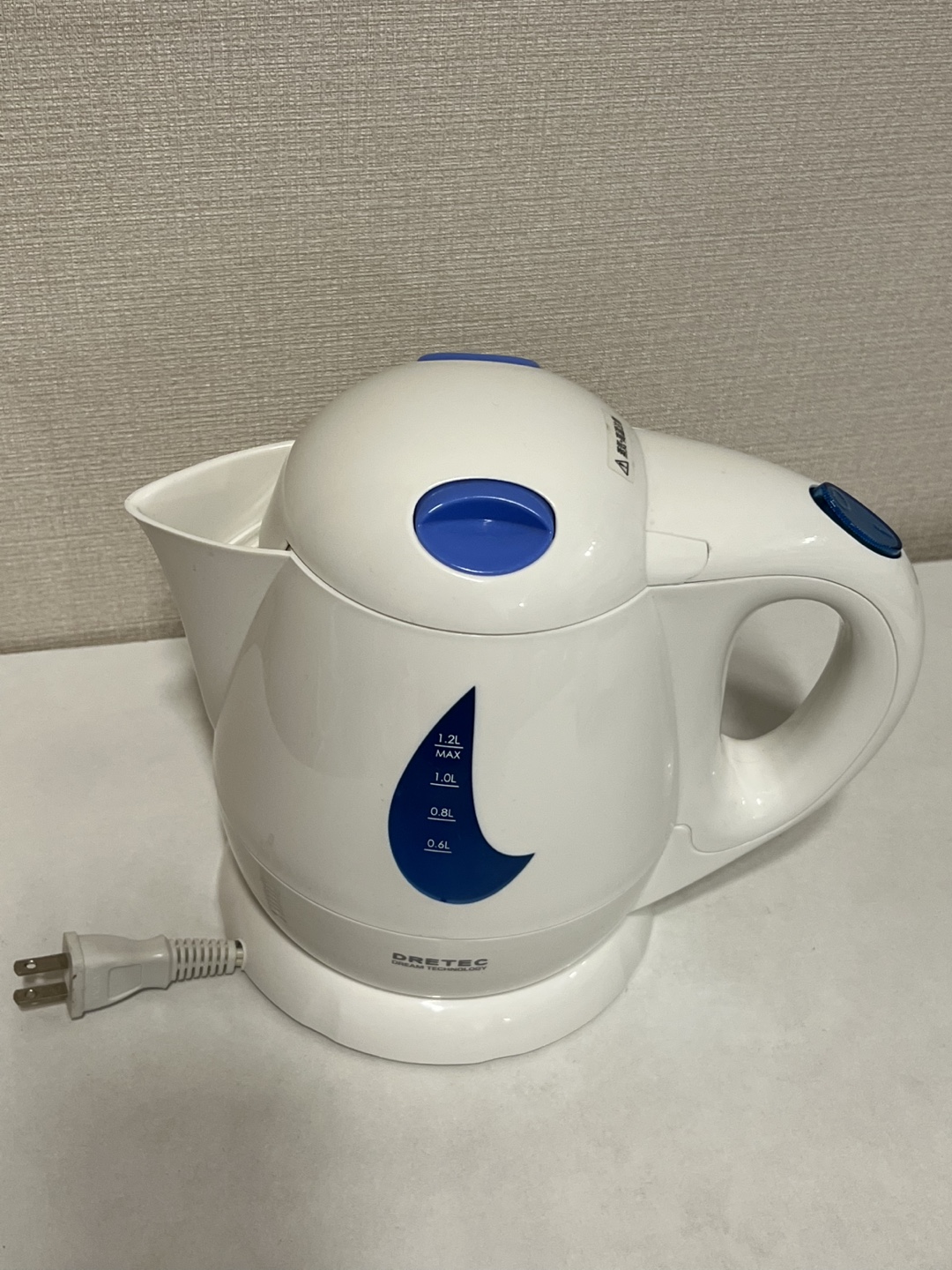 ドリテック 電気ケトル 中古品の写真2枚目