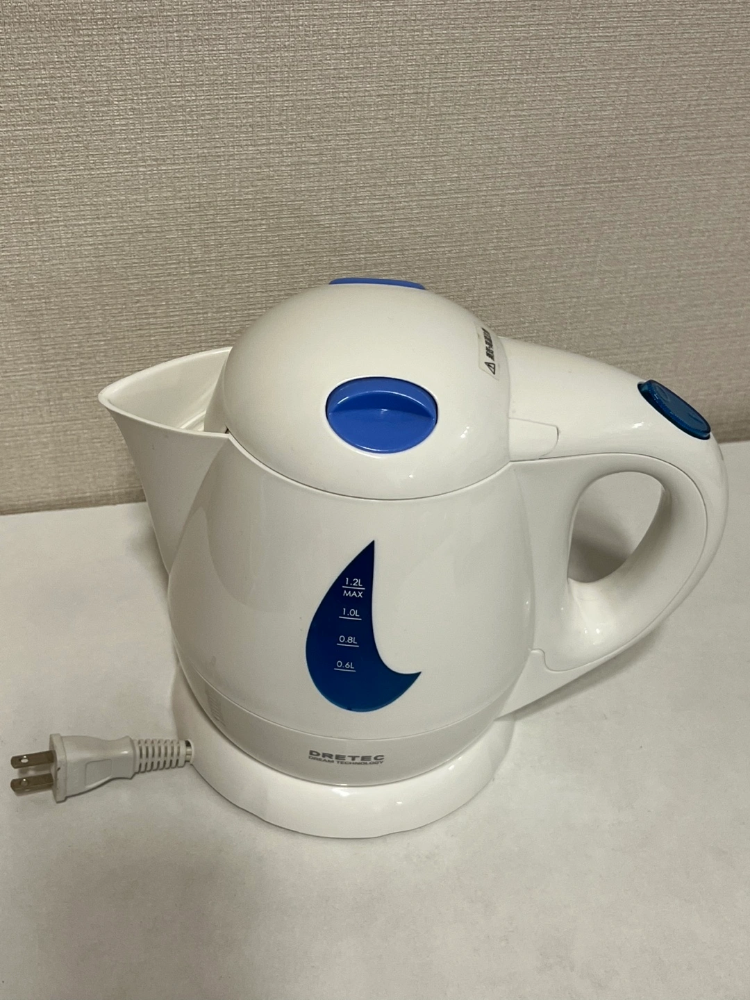 ドリテック 電気ケトル 中古品の写真2枚目